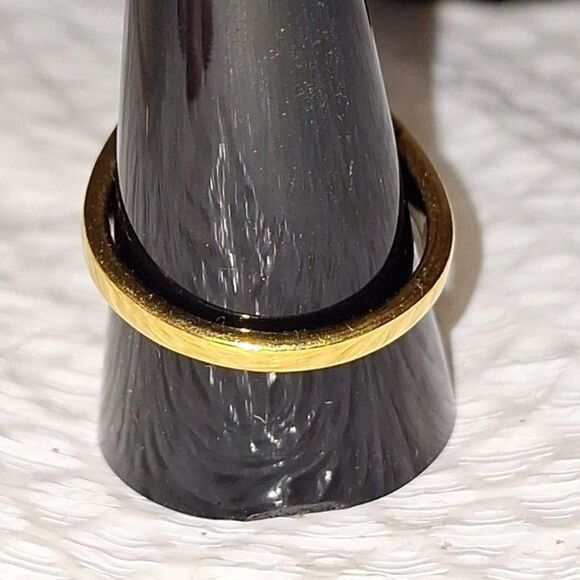 A SETA Women's Cocktail Ring Gold Tone Rhinestone Faux Pearl Elegant Size 9 - Picture 3 of 7